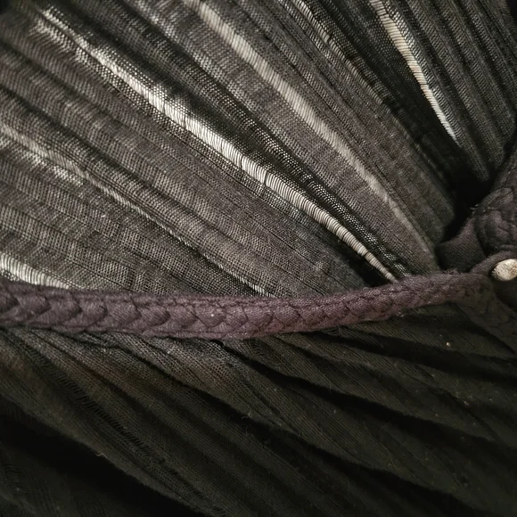 GUESS Sheer Black Button-Up Top Womens Size S - Picture 7 of 8